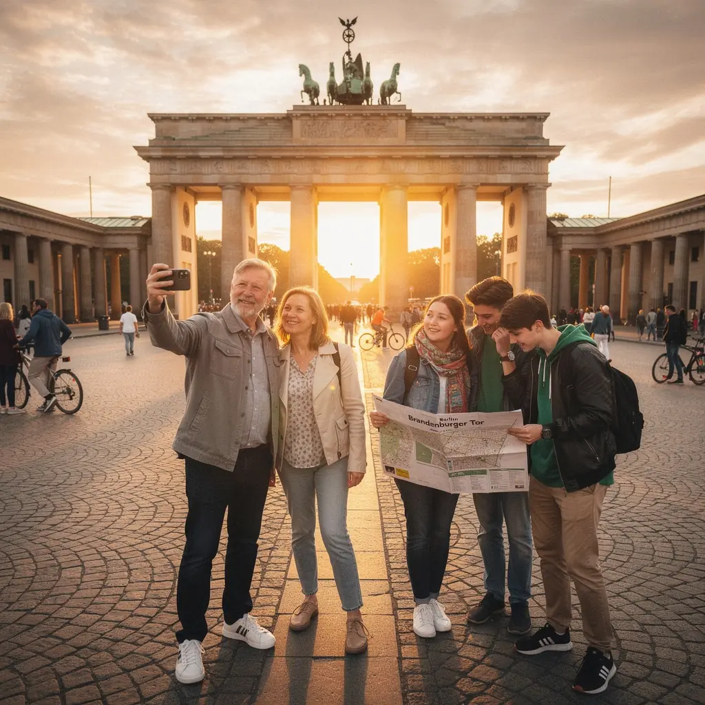 Ein historisches Stadtbild von Rothenburg ob der Tauber mit gut erhaltenen Fachwerkhäusern und gepflasterten Straßen.